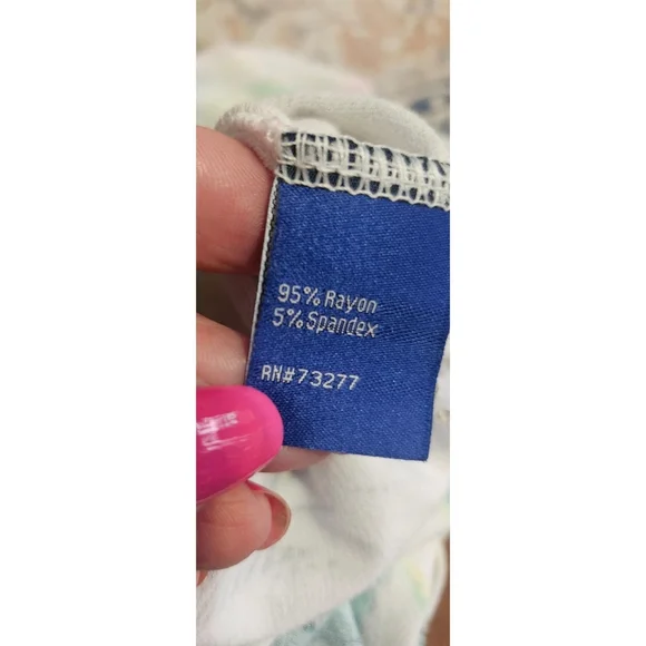 Apt. 9 Tropical Print Lace Up Side Sleeveless Top - Picture 9 of 9